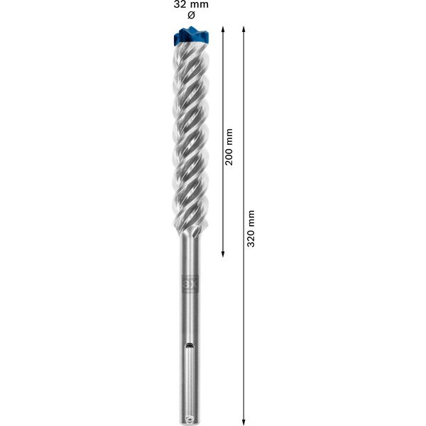 EXPERT SDS max-8X Hammer Drill Bit 32 x 200 x 320 mm image 1