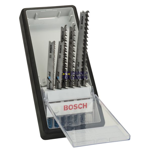 6-piece Robust Line Wood and Metal jigsaw blade set Progressor T-shank 6 pcs. image 1