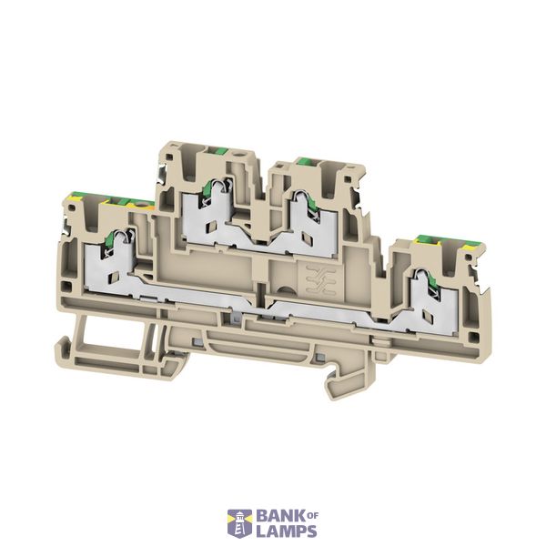 Multi-tier modular terminal, SNAP IN, dark beige, 2.5 mm², 800 V, Numb image 1