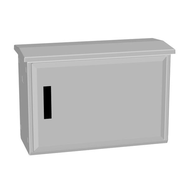 MAXIPOL + Rain roof, bottom closed, 1 door H500 W750 D312mm image 1