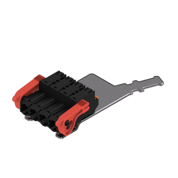 PCB plug-in connector, male plug, 7.62 mm, Number of poles: 4, 180°, PUSH IN with actuator, Tension-clamp connection, Clamping range, max. : 2.5 mm², Box image 4
