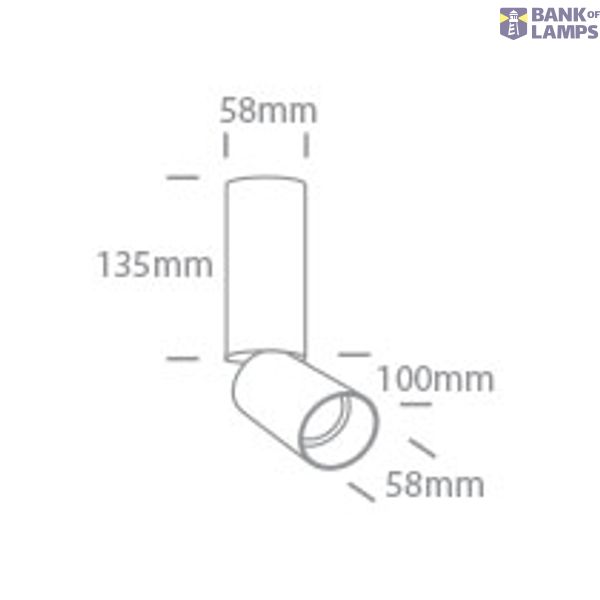 WHITE GU10 10W DARK LIGHT image 2