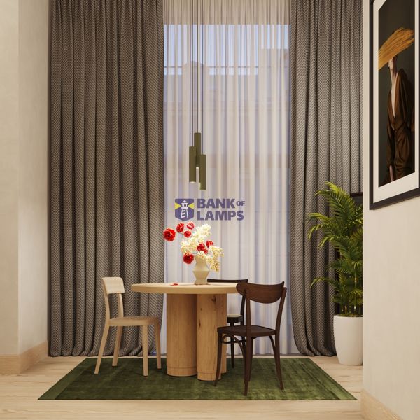 HANGING LAMP LAGOS 1 GREEN OLIVE 1XGU10 image 5