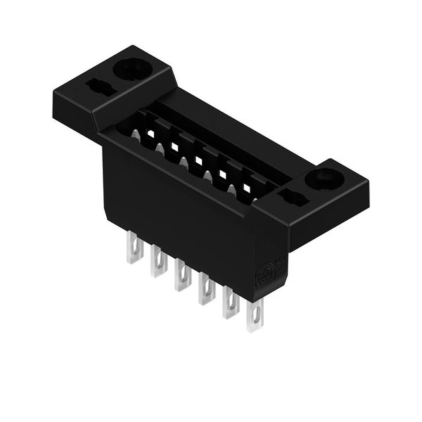 PCB plug-in connector, male header, 5.08 mm, Number of poles: 6, 180°, Flat-blade connection, Solder connection, Box image 4