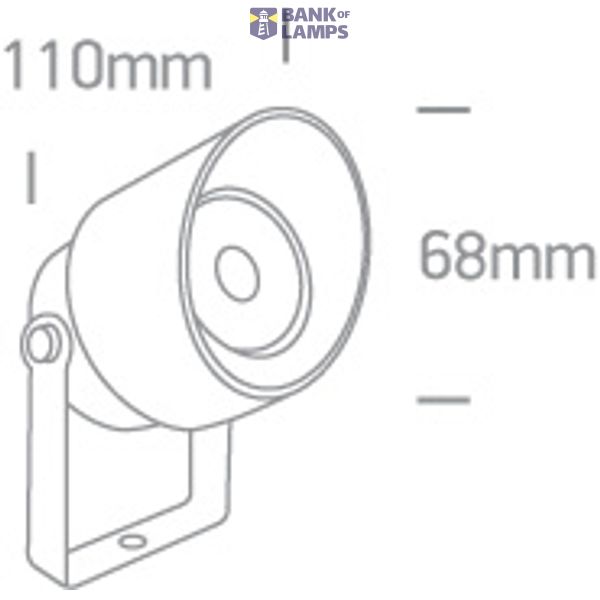 ANTHRACITE COB 5W WW IP65 SPIKE 100-240V image 3