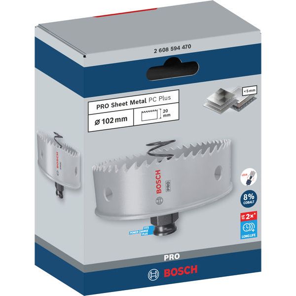 PRO Sheet Metal Power Change Plus Hole Saw 102 mm image 2