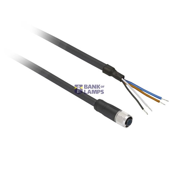 FEMALE 1/2INCH 20UNF PREWIRED CONNECTOR 3 PIN ELBOWED 20M PUR CABLE (C image 4