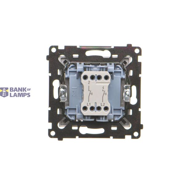 Temperature regulator with inner detector, cream white/electro white image 1