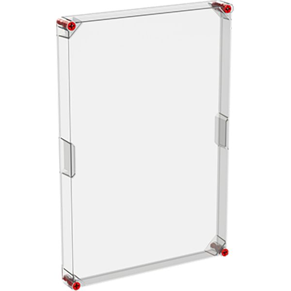 VMS 64 TRANSPARENT COVER + RED SCREWS image 1