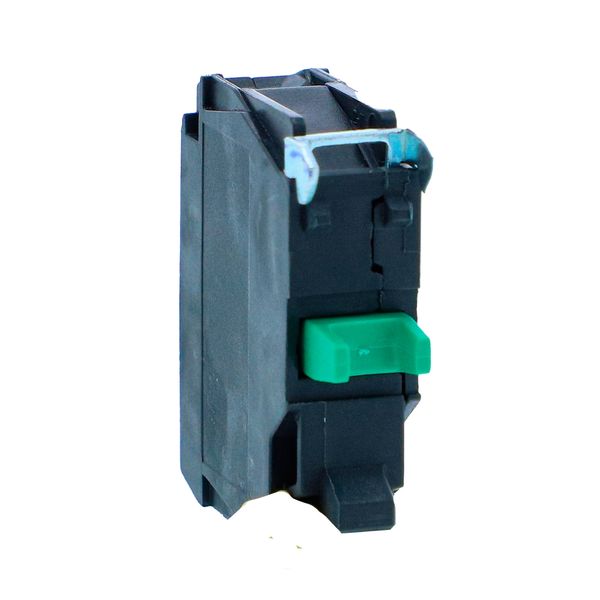 Single contact block, Harmony XB5N XB7N, silver alloy, screw clamp terminal, 1 NO image 1