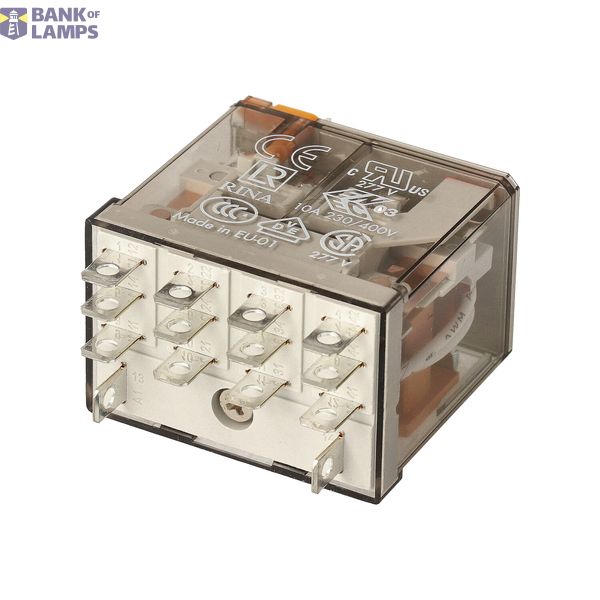 Miniature power Rel. 4CO 12A/24VAC/Agni/Test button/LED/Mech.ind. (56.34.8.024.2040) image 4