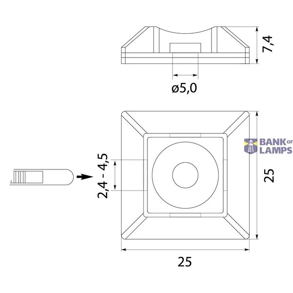 PMS-25-25-UV-100 black image 2