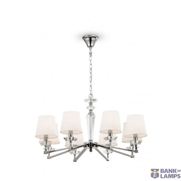 Neoclassic Beira Chandelier Nickel image 2