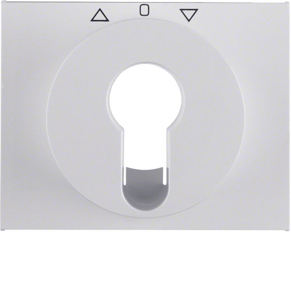 Centre plate for key push-button for blinds/key switch, K.1, p. white image 1