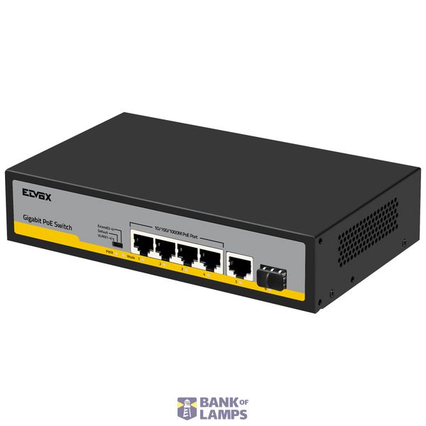 4-port Switch Gbit PoE at 1Uplink 1SFP image 1