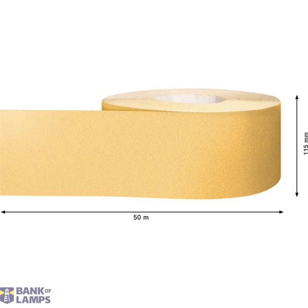 EXPERT C47 Sandpaper Roll for Handsanding 115 mm x 5 m, G 8 image 3