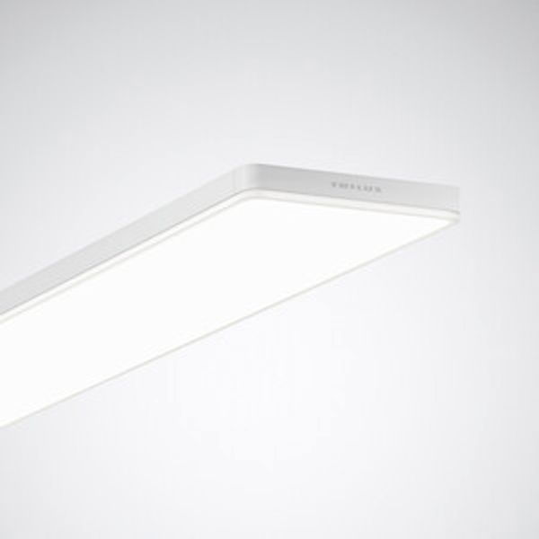 Surface-mounted luminaire Lunexo D HCL Prisms White ETDD8 64W 5500lm Wide reduced glare UGR19 (W19) IK03 3 SDCM image 1