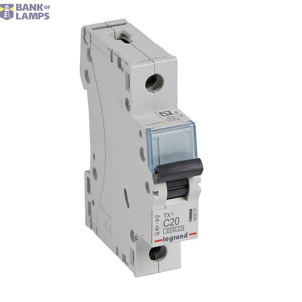 MCB TX³ 6000 - 1P - 230/400 V~ - 20 A - C curve - prong-type supply busbars image 2