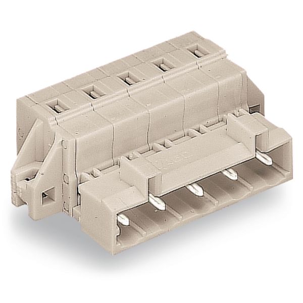 1-conductor male connector CAGE CLAMP® 2.5 mm² light gray image 3
