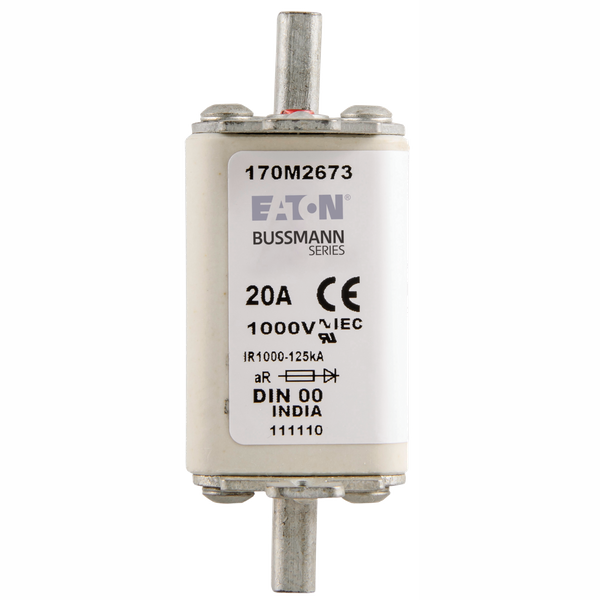 High-speed fuse (uR) S000 DIN43620 690Vac 200kA 315A aR protection typ image 1