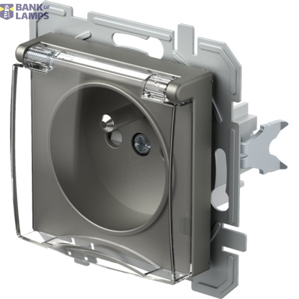 SOCKET FRENCH+COVER 2P+E 16A 250V~ TT XO 4417080 image 2