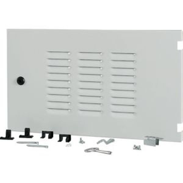 XTSZDSQV4L-H350W600 Section wide door, ventilated, left, HxW=350x600mm, IP42, grey image 4
