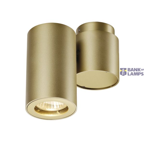 ENOLA_B SPOT 1 wall and ceiling light, single, brass, GU10 , max. 50W image 1