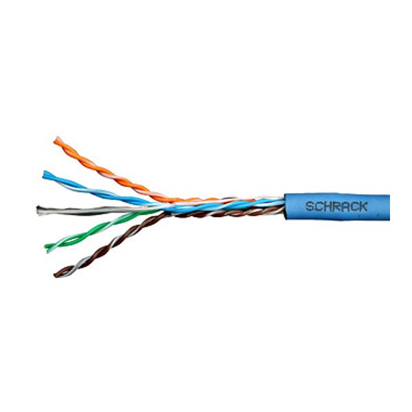 U/UTP Cable Cat.6a, 4x2xAWG23/1, 500MHz, LS0H, Eca, blue (The price is shown without markup on metals. Request a quote for accurate information) image 1