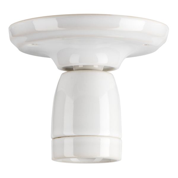 Ceiling / Wall Lamp Porcelain S E27 White image 2