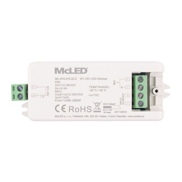 Dimmer for brightness control by potentiometer, 0/1-10V, 1 channel 8A image 1