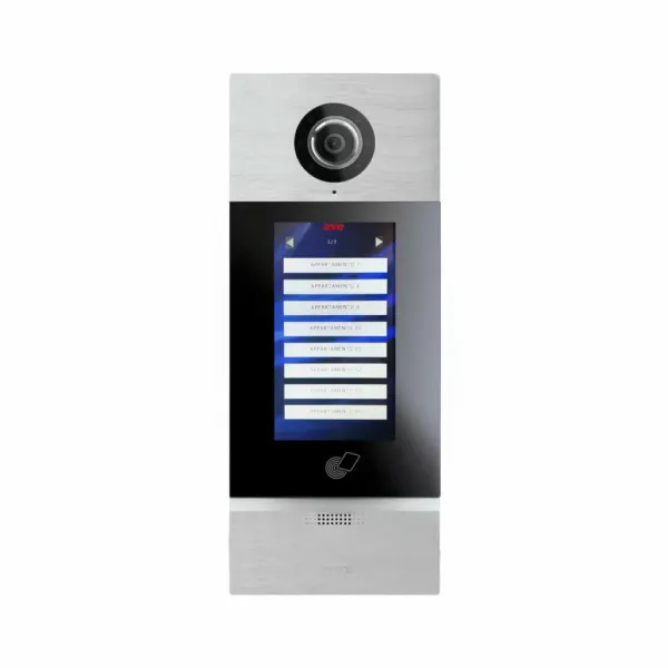 Outdoor video intercom 7" touchscreen with MIFARE card reader - 2 WIRE SYSTEM image 1