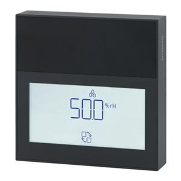 QFA2260D/BK - Room sensor, active, temperature & relative humidity, display, black image 1
