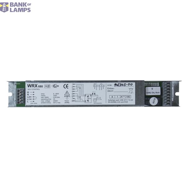 Emergency lighting inverter 3h 6-80W incl. self control image 1