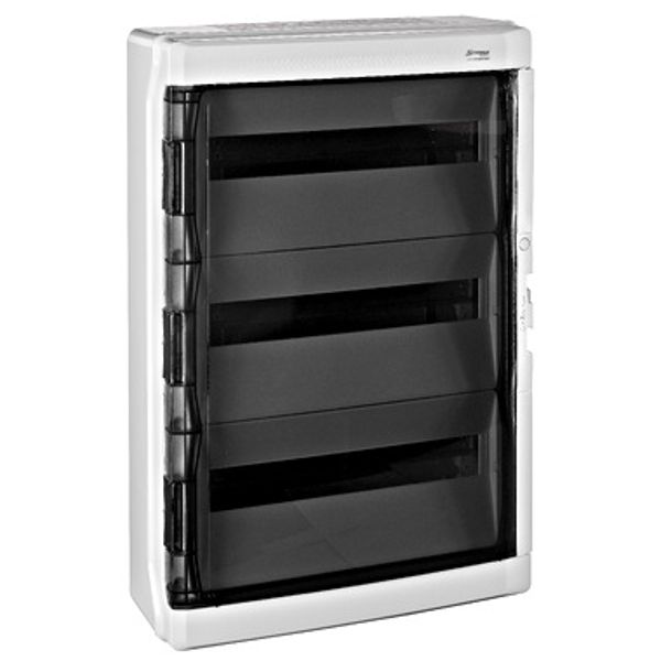 Wall-mounting Distribution Board 3-row 54MW transparent IP65 image 1