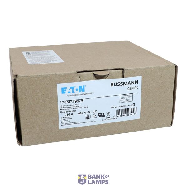 FUSE 250A 800V AC gR SIZE2 BOLTED TAG DI image 10