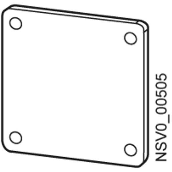 BD2-APO ADAPTER PLATE INDIVIDUAL SOCKET OUTLET CUTOUT image 1