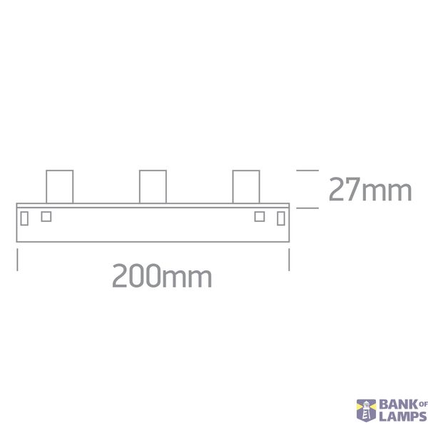 BLACK 3x2W CCTV 48V IP20 MINI/MIDI image 3