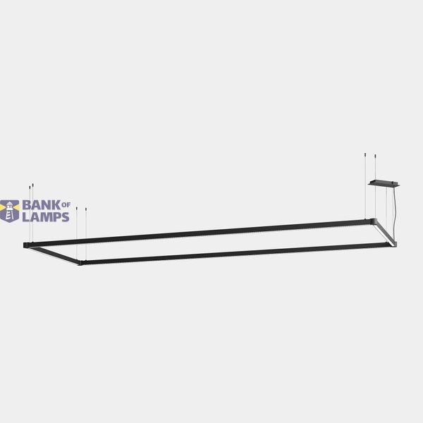 Lineal lighting system APEX_RECTANGULAR_AW28_29_31_32 96W LED warm-white 2700K CRI 90 Casambi Black IP40 8336lm image 1