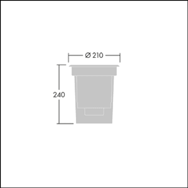CESAR OPERA L WO 9L 930 NB HFX ANT - LED floor recessed luminaire image 2