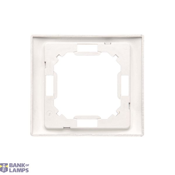 Aerial socket type "F" + computer socket RJ45 cat.6, module, matt aluminum image 1