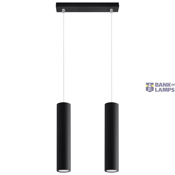 HANGING LAMP LAGOS 2 BLACK GU10 2X40W IP20 image 5