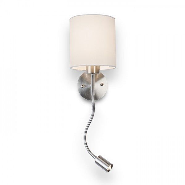 VERSA wall with shade white matt nickel 230V LED E27 LED 15+3W 40° 3000K image 1