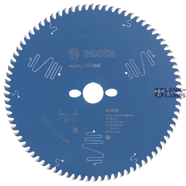 Circular saw blade Expert for Wood 260 x 30 x 2,8 mm, 80 image 1