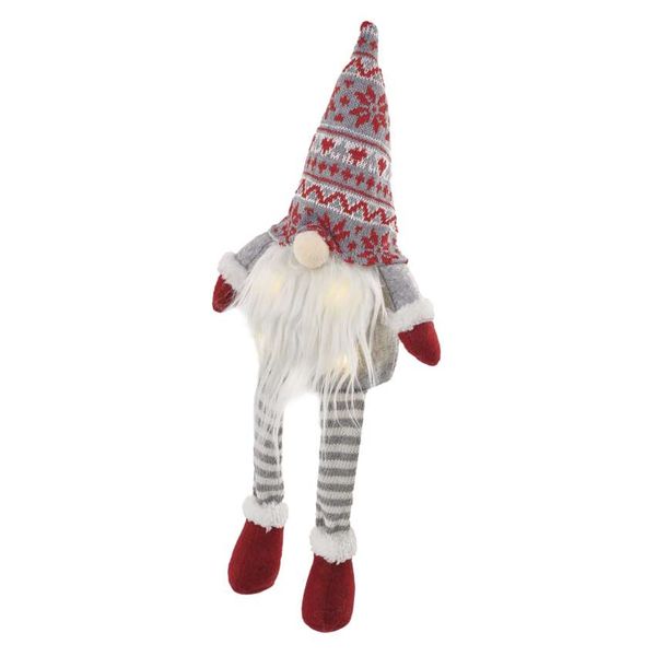 LED Christmas elf – sitting, 27 cm, 3× AA, indoor, warm white image 1