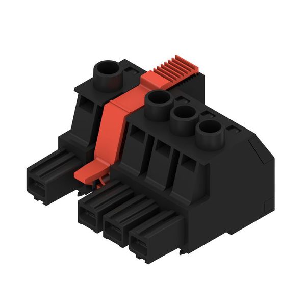 PCB plug-in connector, female plug, 10.16 mm, Number of poles: 4, 180°, Clamping yoke connection, Clamping range, max. : 16 mm², Box image 1