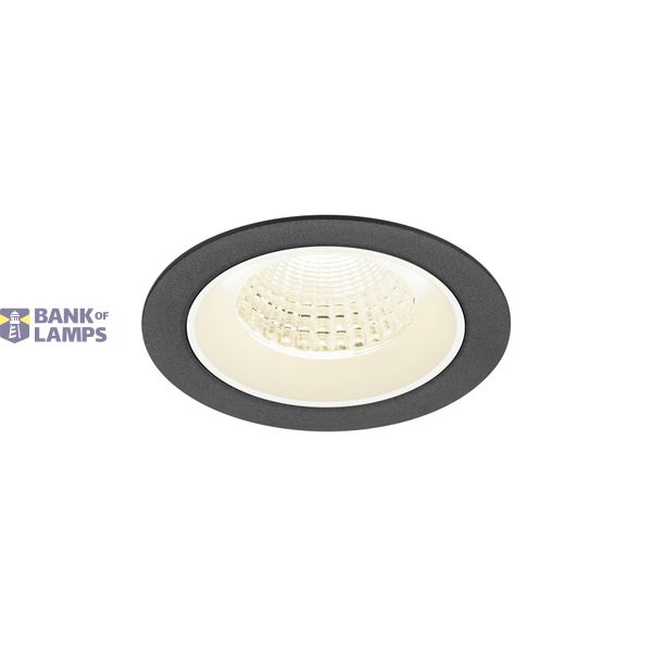 NUMINOS© M recessed ceiling light 4000K 55ø IP20 round bl/wh image 1