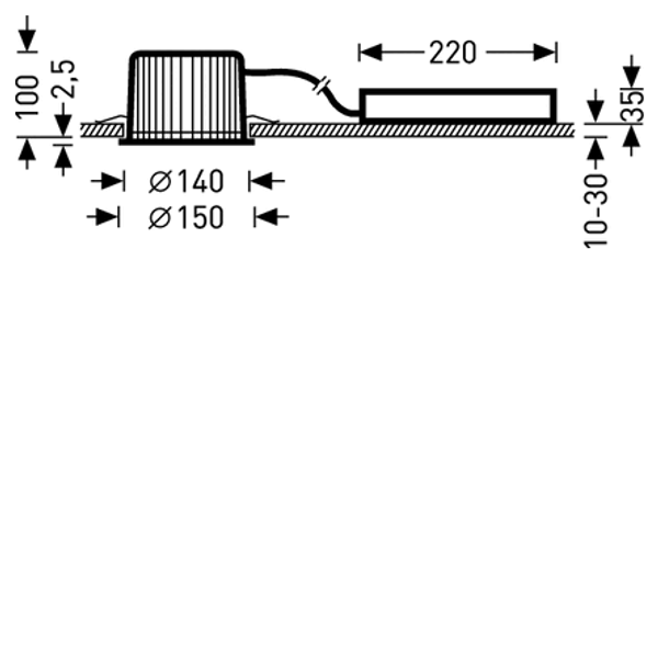 Downlights InperlaLP Reflector White ET 9,50W 1000lm Wide (W) IK06 3 SDCM 6355040 image 1