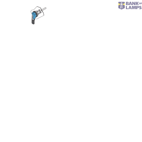 RONIS LOCK EL11AP TYPE KEY NUMBER 13116 image 1