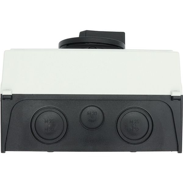 P3-63/I4/SVB-SW Main switch, P3, 63 A, surface mounting, 3 pole, STOP function, With black rotary handle and locking ring, Lockable in the 0 (Off) position image 3