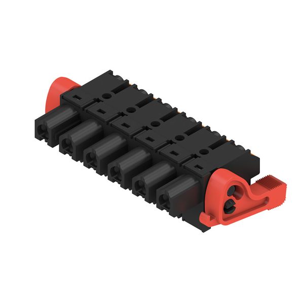 PCB plug-in connector, female plug, 7.62 mm, Number of poles: 6, 180°, PUSH IN with actuator, Clamping range, max. : 2.5 mm², Box image 4